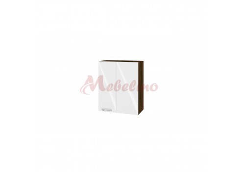 Modul superior BF 05-17 dulap de colt cu usa si raft-Alb lucios - Bucatarii