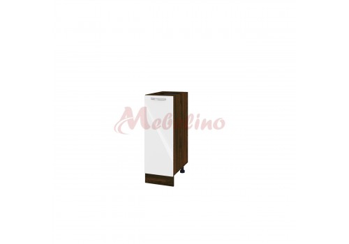 Modul inferior BF 05-20 dulap cu usa si raft-Alb lucios - Bucatarii