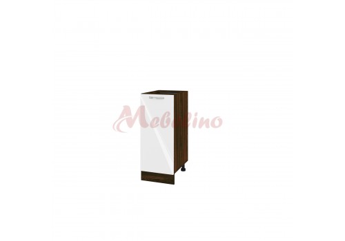 Modul inferior BF 05-40 dulap cu usa si raft-Alb lucios - Bucatarii