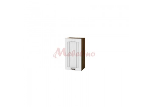 Modul superior BF 04-2 dulap cu usa si raft-deschidere dreapta-Alb flader - Bucatarii