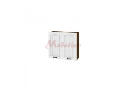 Modul superior BF 04-4 dulap cu 2 usi si raft-Alb flader - Bucatarii