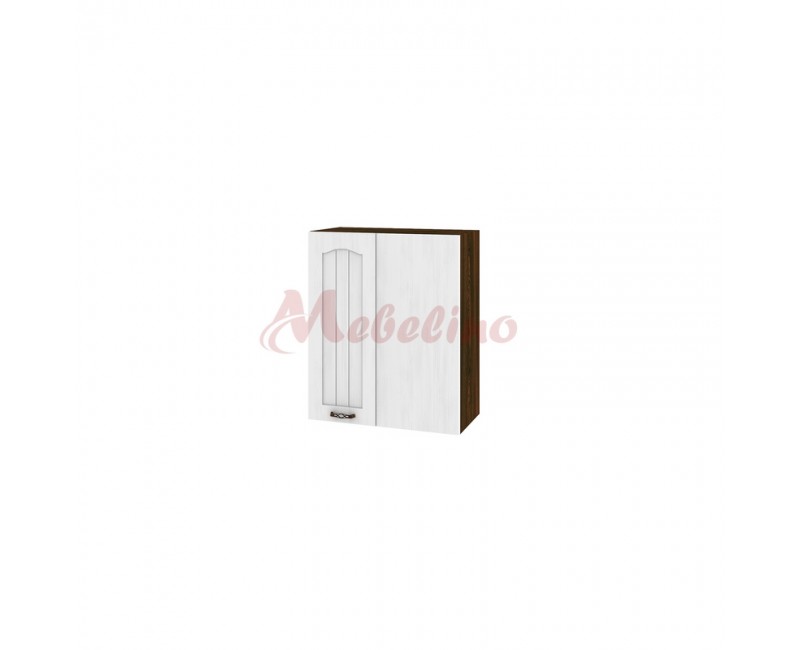 Modul superior BF 04-17 dulap de colt cu usa si raft-deschidere dreapta-Alb flader