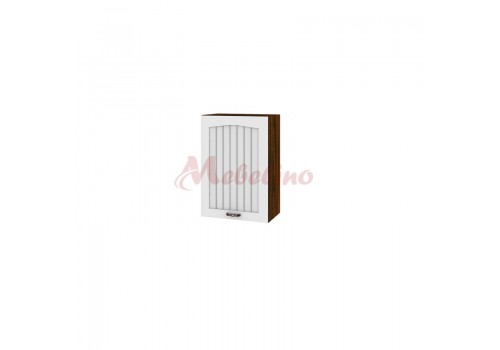 Modul superior BF 04-18 dulap cu usa si raft-deschidere dreapta-Alb flader - Bucatarii