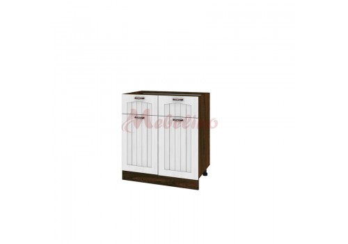 Modul inferior BF 04-26 dulap cu sertar si 2 usi cu raft-Alb flader - Comparare Produse