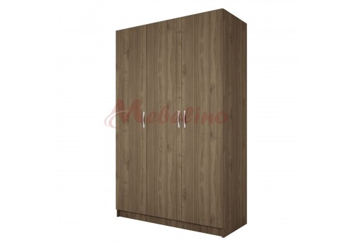 Dulap cu trei usi City 1002 l cu inchidere usoara-Nuc Admira - Comparare Produse