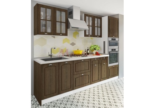 Bucatarie modulara City 889 cu MDF si blat inclus - Bucatarii