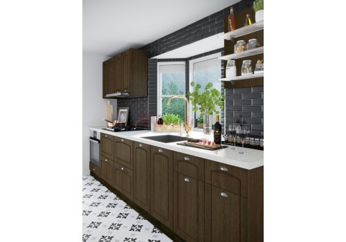 Bucatarie modulara City 890 cu MDF si blat inclus - Bucatarii