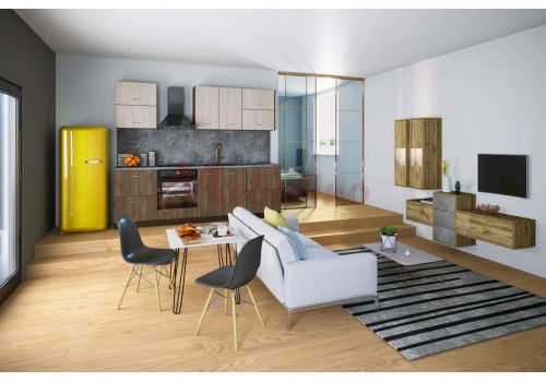 Bucataria modulara City 912 cu blat incluse - Bucatarii