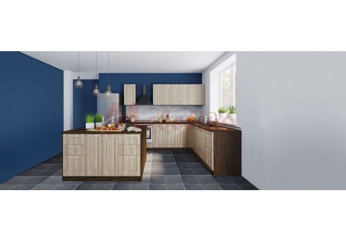 Bucatarie modulara City 936 cu MDF si blat inclus - Bucatarii