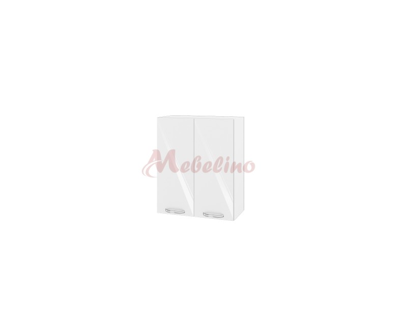 Modul superior BF 05-3 dulap cu doua usi si raft-Alb lucios