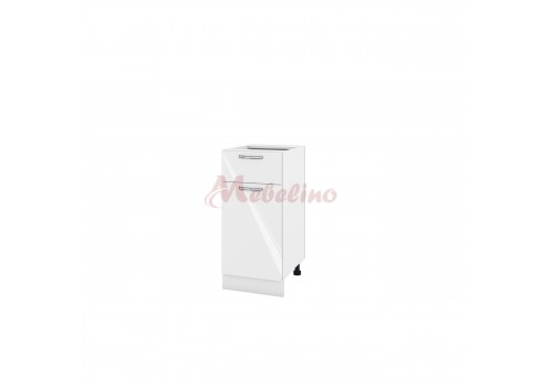 Modul inferior BF 05-24 dulap cu usa , sertar si raft-Alb lucios - Comparare Produse