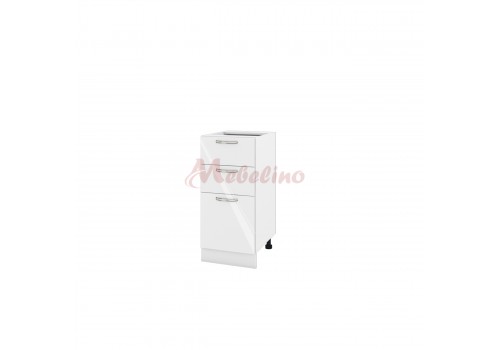 Modul inferior BF 05-27 dulap cu doua sertare si usa-Alb lucios - Comparare Produse