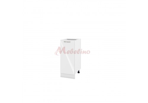 Modul inferior BF 05-40 dulap cu usa si raft-Alb lucios - Bucatarii