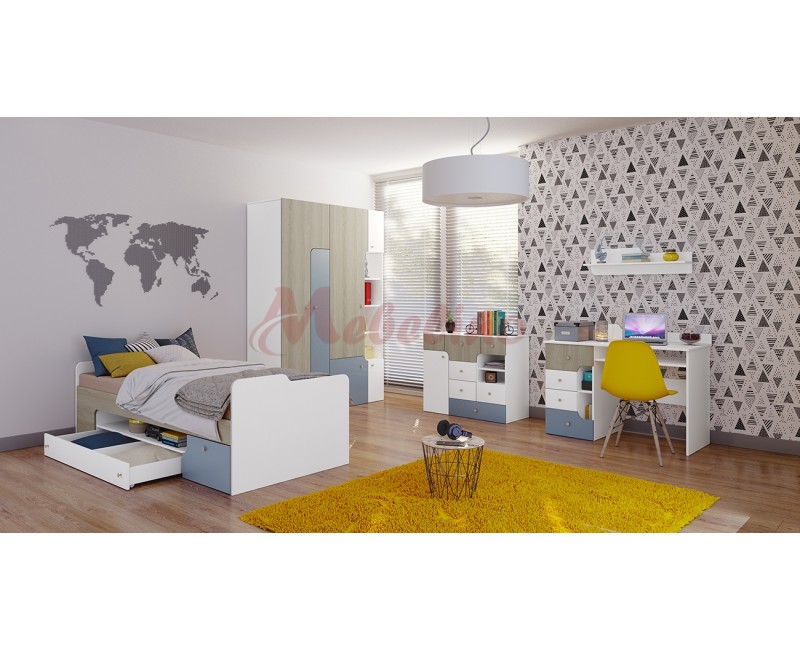Mobilier copii Modern Blue - Seturi de dormitoare pentru copii