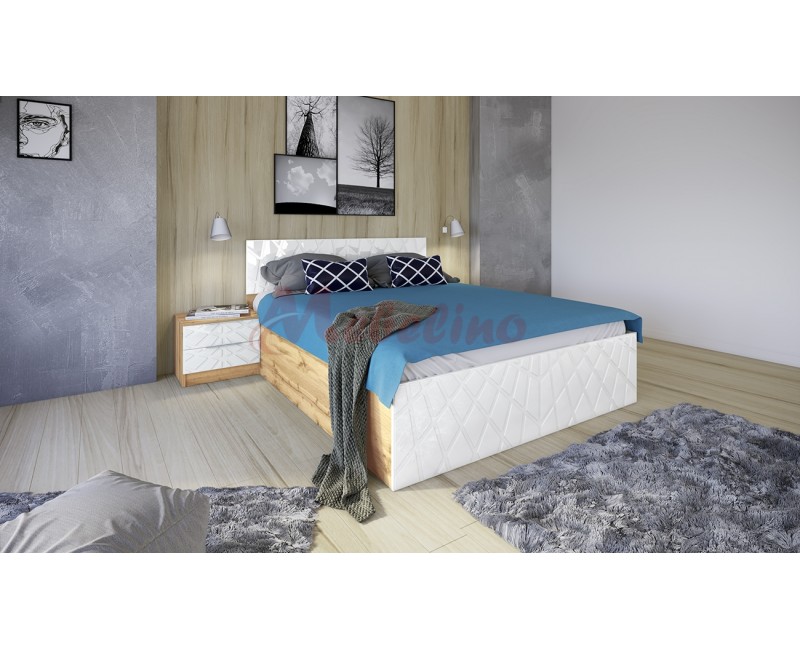 Bucatarii - Seturi de bucatarie - Bucatarie modulara pe colt City 765 cu fata din MDF lucios cu blaturi incluse