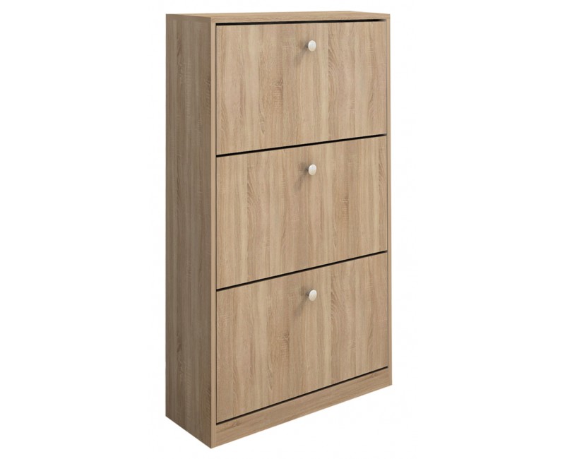 Mobilier hol - Pantofare - Pantofar Marea No.2 cu trei compartimente - stejar Sonoma