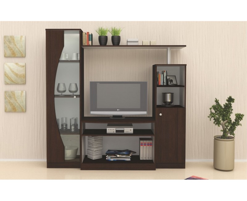 Biblioteca Marea No. 1 - 160 cm - wenge si alb
