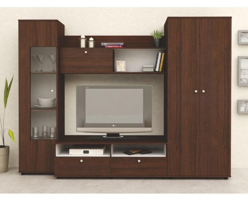 Biblioteca Mire No. 2 - 240 cm - wenge si alb