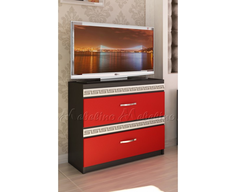 Mai mult mobilier pentru dormitor - Comode - Comoda Roca cu profil decorativ