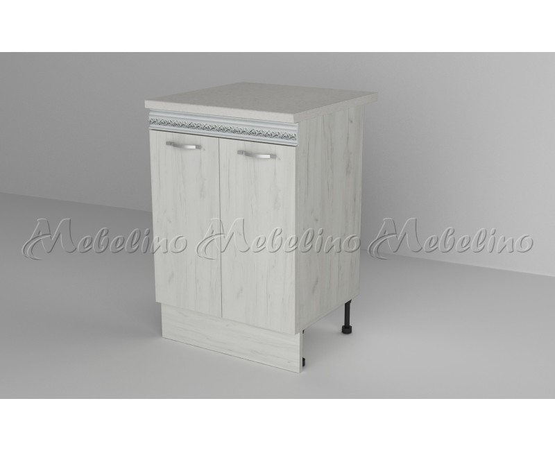 Module de bucatarie - Module Toscana cu profil decorativ - Dulap inferior cu doua usi si raft D5